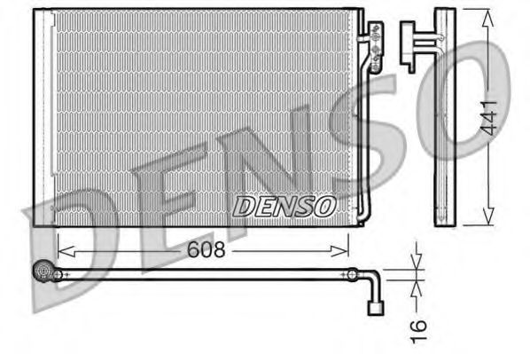 DCN14001 DENSO Air Conditioning Condenser, air conditioning