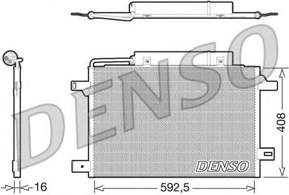 DCN17003 DENSO Condenser, air conditioning