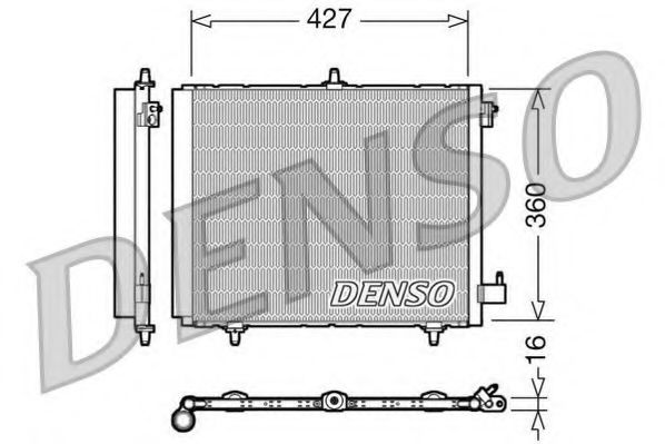 DCN21009 DENSO Condenser, air conditioning