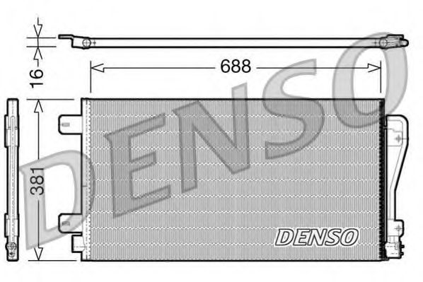 DCN23014 DENSO Air Conditioning Condenser, air conditioning
