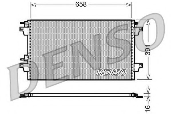 DCN23018 DENSO Condenser, air conditioning