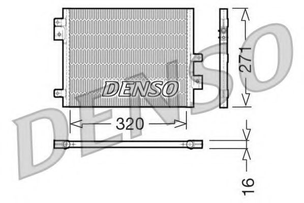 DCN28002 DENSO Condenser, air conditioning
