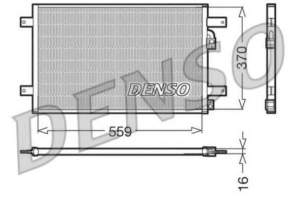 DCN32014 DENSO Condenser, air conditioning