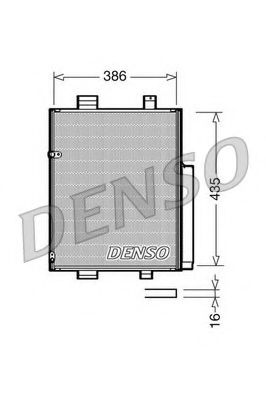 DCN35001 DENSO Condenser, air conditioning