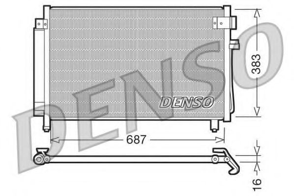 DCN36002 DENSO Condenser, air conditioning
