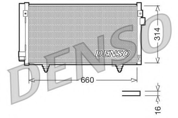 DCN36003 DENSO Air Conditioning Condenser, air conditioning