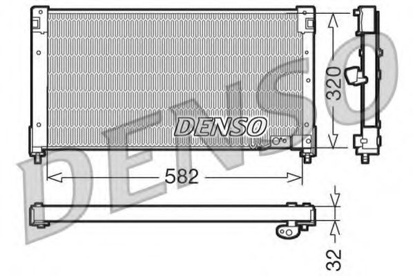 DCN40001 DENSO Condenser, air conditioning