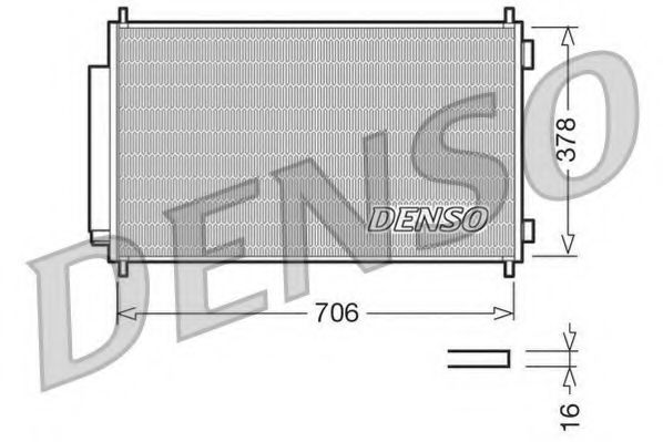 DCN40002 DENSO Condenser, air conditioning