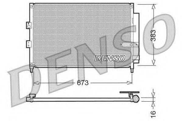 DCN40003 DENSO Condenser, air conditioning