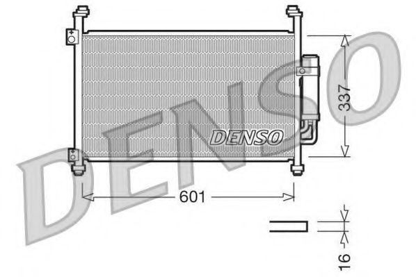 DCN40007 DENSO Air Conditioning Condenser, air conditioning