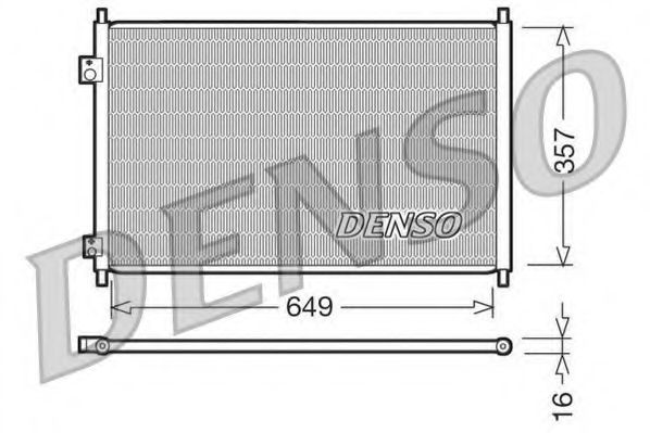 DCN40008 DENSO Condenser, air conditioning