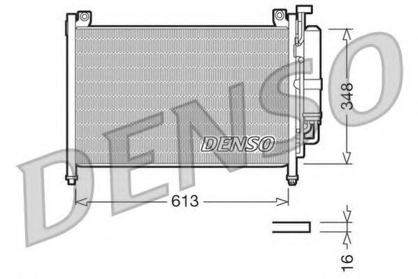 DCN44002 DENSO Air Conditioning Condenser, air conditioning