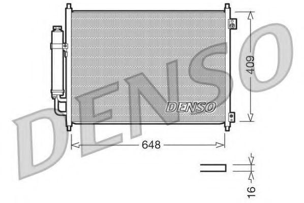 DCN46001 DENSO Air Conditioning Condenser, air conditioning