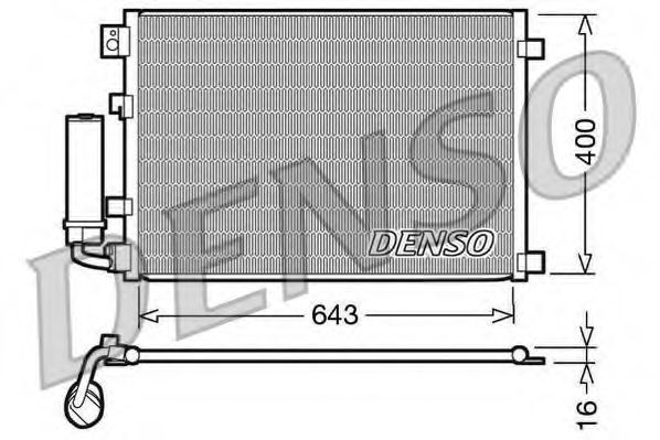 DCN46002 DENSO Condenser, air conditioning