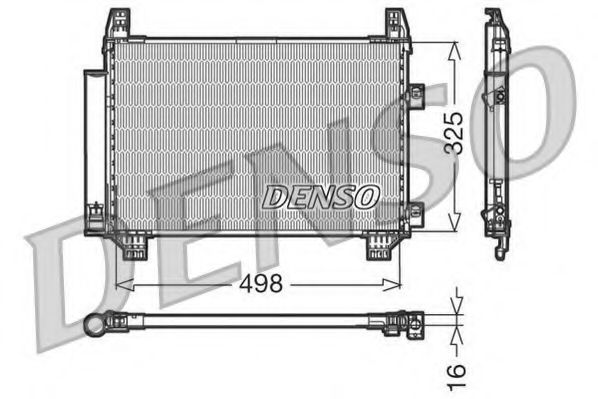 DCN50001 DENSO Condenser, air conditioning