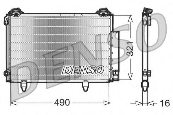 DCN50002 DENSO Condenser, air conditioning