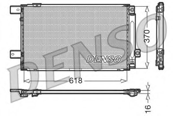 DCN50005 DENSO Air Conditioning Condenser, air conditioning