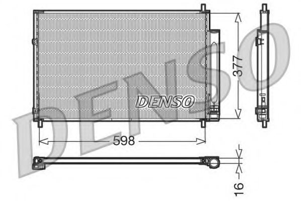 DCN50006 DENSO Condenser, air conditioning