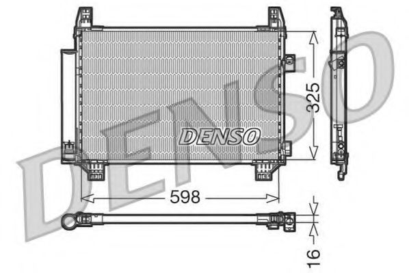 DCN50007 DENSO Condenser, air conditioning