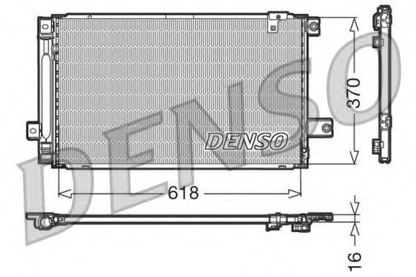 DCN50013 DENSO Condenser, air conditioning