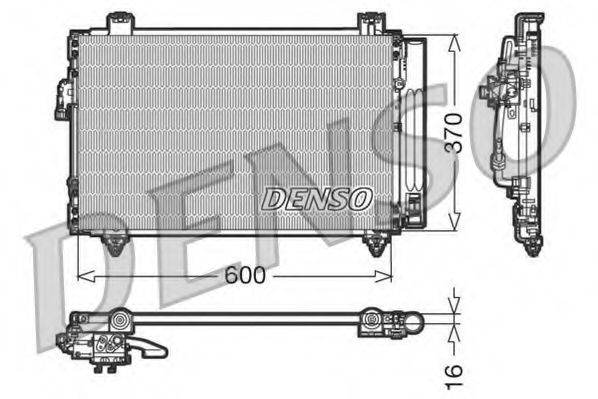 DCN50014 DENSO Condenser, air conditioning