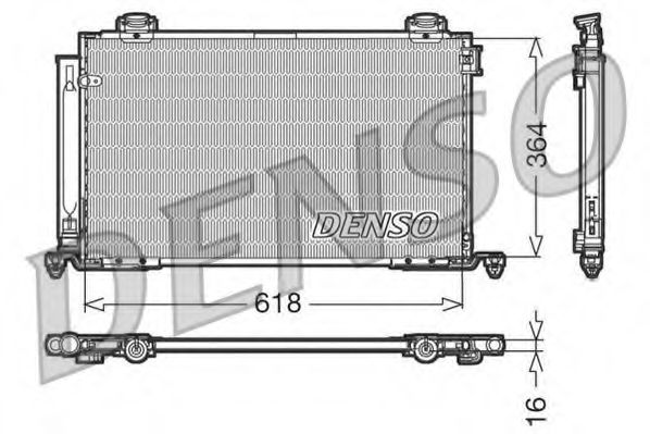 DCN50015 DENSO Condenser, air conditioning