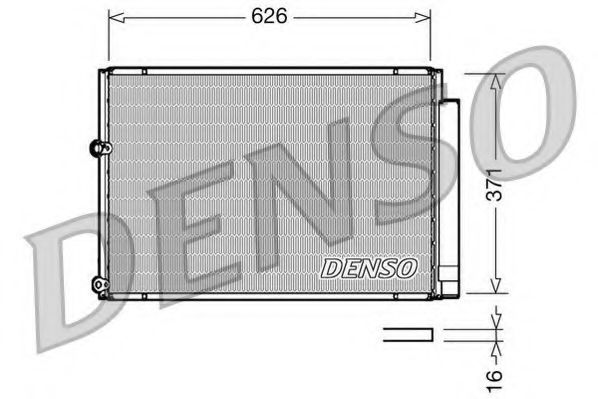 DCN50018 DENSO Condenser, air conditioning