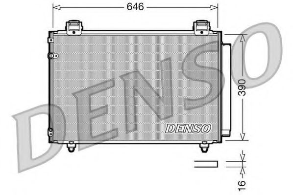 DCN50024 DENSO Condenser, air conditioning