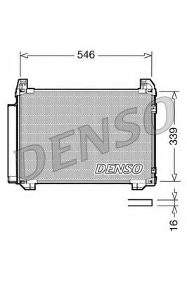 DCN50025 DENSO Condenser, air conditioning