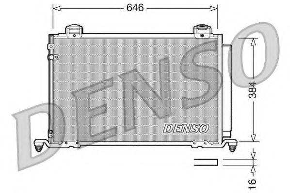 DCN50026 DENSO Condenser, air conditioning