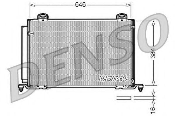 DCN50027 DENSO Condenser, air conditioning