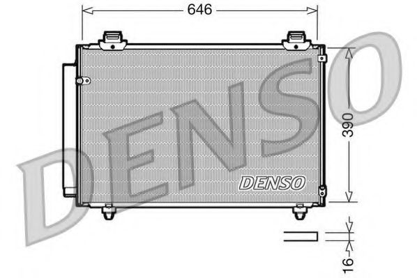 DCN50035 DENSO Condenser, air conditioning