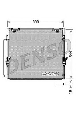 DCN50036 DENSO Condenser, air conditioning