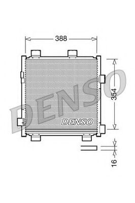 DCN50040 DENSO Air Conditioning Condenser, air conditioning