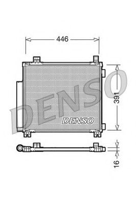 DCN50045 DENSO Condenser, air conditioning