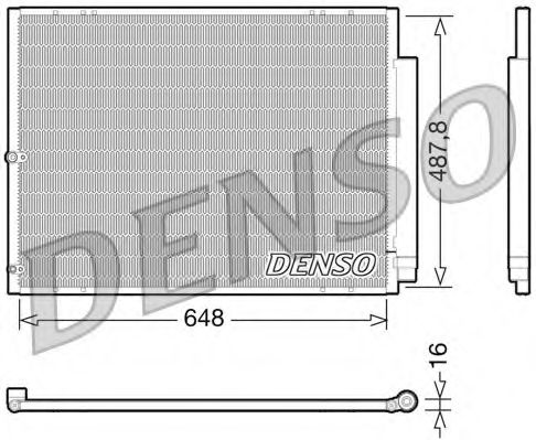 DCN51001 DENSO Condenser, air conditioning