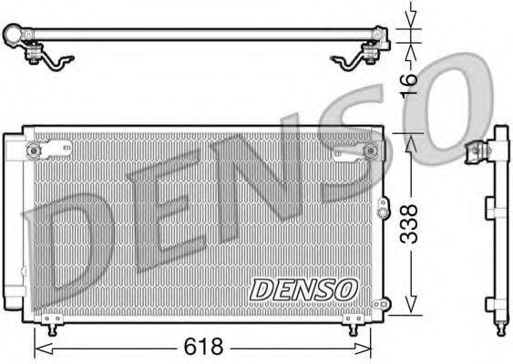 DCN51006 DENSO Condenser, air conditioning