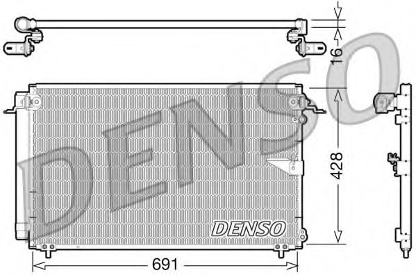 DCN51008 DENSO Air Conditioning Condenser, air conditioning