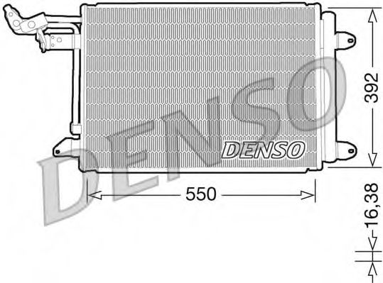 DCN32002 DENSO Condenser, air conditioning
