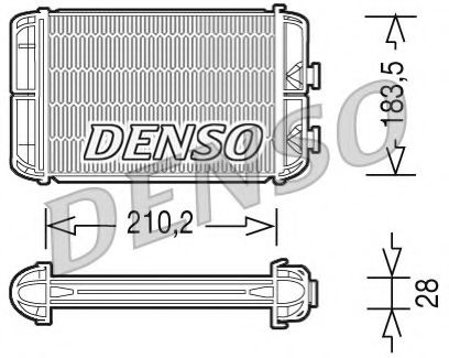 DRR20004 DENSO Heating / Ventilation Heat Exchanger, interior heating