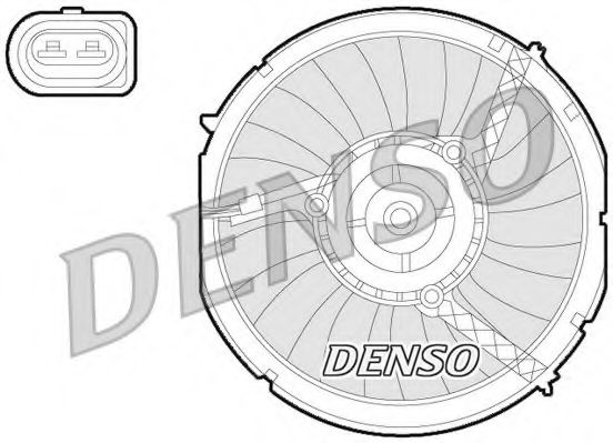 DER02003 DENSO Вентилятор, охлаждение двигателя