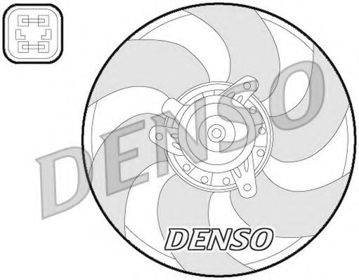 DER07009 DENSO Fan, radiator