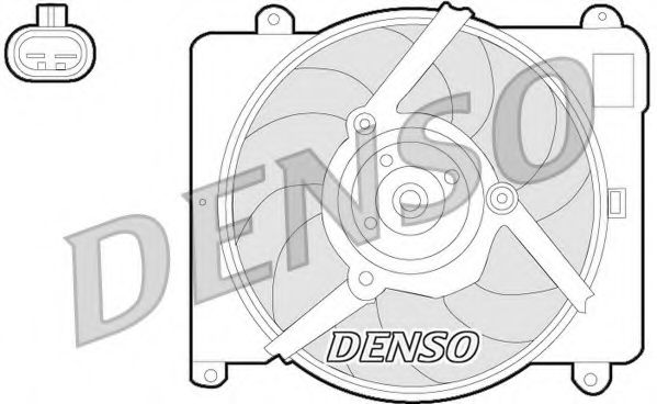 DER09054 DENSO Fan, radiator
