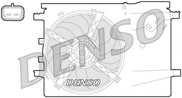 DER09058 DENSO Cooling System Fan, radiator