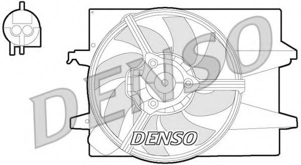 DER10004 DENSO Fan, radiator