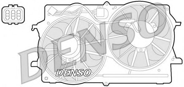 DER10007 DENSO Cooling System Fan, radiator