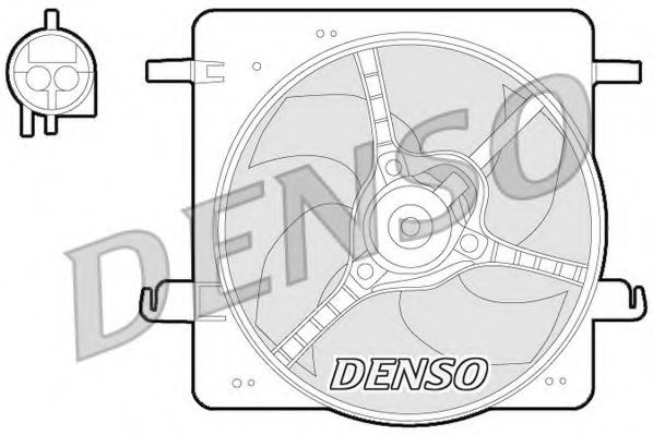 DER10008 DENSO Cooling System Fan, radiator