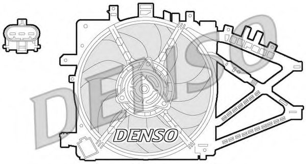 DER20014 DENSO Fan, radiator