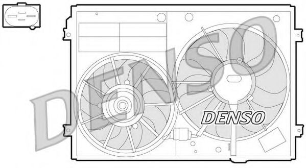 DER32012 DENSO Cooling System Electric Motor, radiator fan