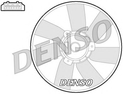 DER32013 DENSO Fan, radiator